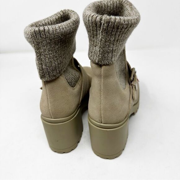 Blondo Sock Boot Sweater Taupe Neutral Boot Size 6.5 - Picture 5 of 10